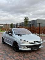 Peugeot 206 Cabriolet - Automaat! - Airco! - 85.000km!, Auto's, 4 zetels, Zwart, Cabriolet, Leder