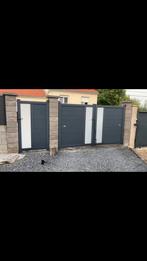Portail battant 3m x 1m70 portillon 1m x 1m70