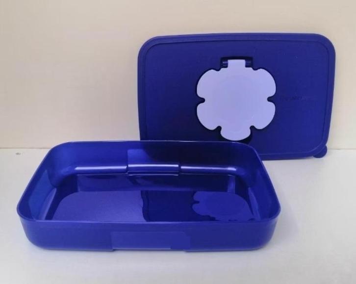 Tupperware « Boîte à Lingettes » 650 ml - bleu, Maison & Meubles, Cuisine| Tupperware, Neuf, Boîte, Bleu, Envoi