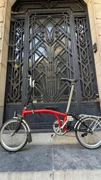 Brompton M6R rood 6- versnellingen licht in uitstekende, Fietsen en Brommers, Fietsen | Vouwfietsen, Ophalen, Brompton, 14 tot 16 inch