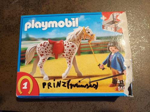 Playmobil - Paard met paardenbox 5107, Kinderen en Baby's, Speelgoed | Playmobil, Zo goed als nieuw, Complete set, Ophalen of Verzenden
