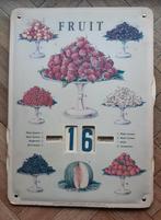 Retro vintage eeuwigdurende kalender Fruit Italy, Antiek en Kunst, Ophalen of Verzenden