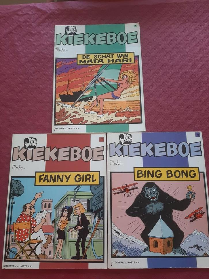 Set van 3 originele Kiekeboe stripalbums – begin ‘80, Boeken, Stripverhalen, Gelezen, Ophalen of Verzenden