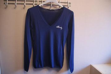 PULL à col en V bleu de la marque Fairly size 38 pull = Nouv, Enlèvement ou Envoi, Neuf, Taille 38/40 (M), Bleu