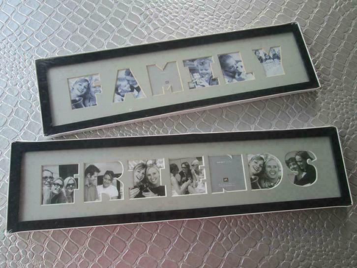 Set Fotokaders Present Time met Passe-Partout Family NIEUW, Huis en Inrichting, Woonaccessoires | Schilderijen, Tekeningen en Foto's