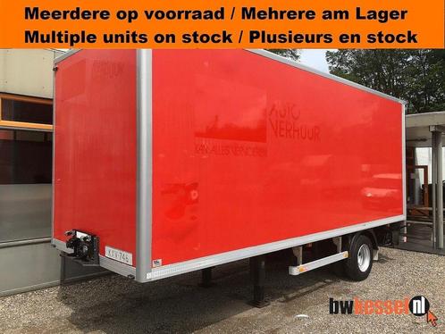 Other Pacton BE Oplegger Gesloten Trailer Bakwagen Koffer La, Auto's, Bestelwagens en Lichte vracht, Bedrijf, ABS, Trekhaak, Rood