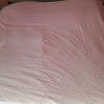 2 pers flanel dekbed B 200  L180 + 25 cm insteekstr roze, Ophalen, Gebruikt, Dekbedovertrek, Tweepersoons