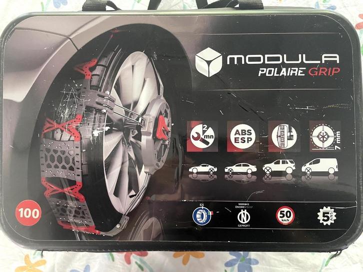 Modula Polaire grip 100  loopvlaksneeuwkettingen, Auto diversen, Sneeuwkettingen, Nieuw, Ophalen