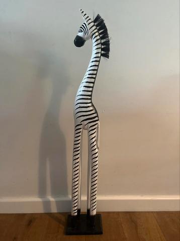 Grote houten zebra (100cm)