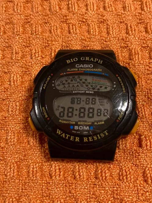 CASIO BIOGRAPH ZELDZAAM VINTAGE HORLOGE, Handtassen en Accessoires, Horloges | Heren, Polshorloge, Casio, Kunststof, Ophalen of Verzenden
