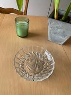 Bol en cristal gravé motif fleur, Antiquités & Art, Enlèvement ou Envoi