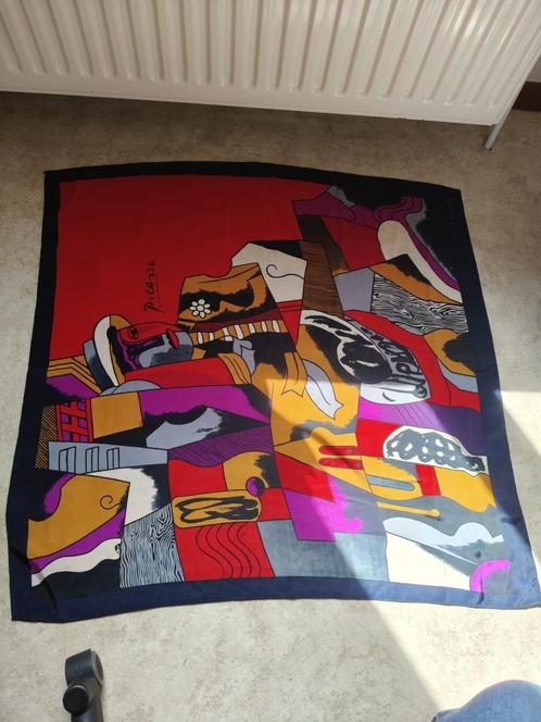 Vintage Pablo Picasso Sjaal, Kleding | Dames, Mutsen, Sjaals en Handschoenen, Zo goed als nieuw, Sjaal, Ophalen of Verzenden
