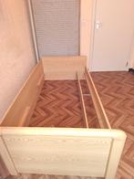 eenpersoonsbed met auping ressort + eventueel hangkast, Ophalen, Eenpersoons, Bruin, 200 cm