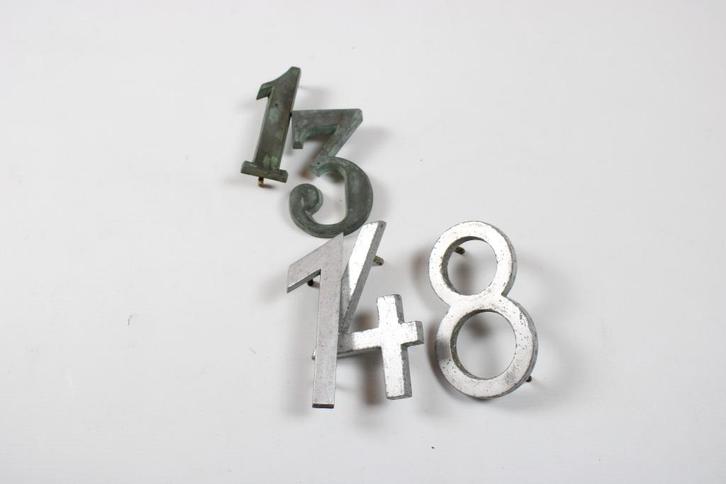 oude huisnummers, Antiek en Kunst, Curiosa en Brocante, Ophalen of Verzenden