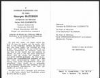 Bidprentje Georges BIJTEBIER-veldwachter 1914-1918 - 1940-45, Verzamelen, Bidprentjes en Rouwkaarten, Ophalen of Verzenden, Bidprentje