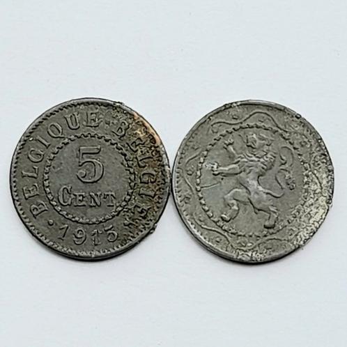 België 2 x 5 cents Duitse bezetting      (787), Postzegels en Munten, Munten | België, Losse munt, Ophalen of Verzenden