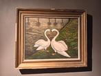 Zwanenpaar ❤️, Antiek en Kunst, Kunst | Schilderijen | Klassiek, Ophalen