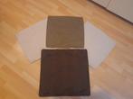 Set van 4 kussenslopen – beige & bruin 50 x 50 cm, Huis en Inrichting, Woonaccessoires | Kussens, Ophalen of Verzenden, Gebruikt