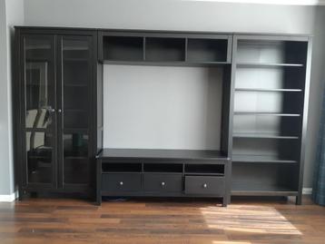 Ensemble meuble salon Ikea - Hemnes - brun/noir