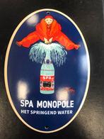 SPA Monopole emaille bordje, Verzamelen, Merken en Reclamevoorwerpen, Reclamebord, Gebruikt, Ophalen of Verzenden