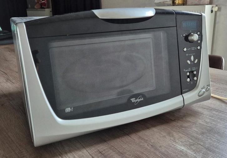 Four à micro-ondes Combi Whirlpool, Electroménager, Micro-ondes, Comme neuf, Autoportant, Croustillant, Gril, Air chaud, Four