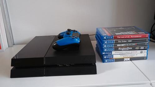 Playstation 4 + controller en games inclusief, Games en Spelcomputers, Spelcomputers | Sony PlayStation 4, Gebruikt, Ophalen