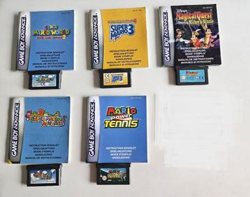 14 Game Boy Advance games met handleiding beschikbaar voor biedingen