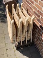 4 plastik tuinstoelen/ campingstoelen inklapbaar beige, Ophalen, Gebruikt, Campingstoel