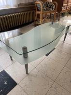 Design Melk glas salon tafel, Ophalen, Gebruikt, Glas