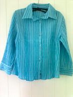 Chemise XANAKA rayée Bleu/Turquoise à manches longues, Envoi, Porté, Bleu