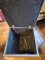 Opbergkoffer 2 stuks grijze kleur imitatie leder, Huis en Inrichting, Ophalen