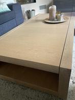 Table basse salon en bois chêne clair, 100 à 150 cm, Chêne, Rectangulaire, 50 à 100 cm