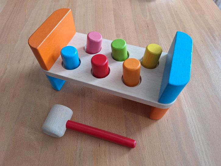 ☼ Pintoy houten hamerbank, Enfants & Bébés, Jouets | Jouets en bois, Comme neuf, Enlèvement ou Envoi
