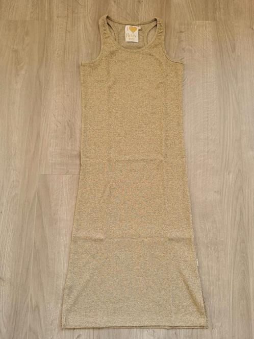 Gouden glitterjurk Rumbl! Royal - maat 128/134, Kinderen en Baby's, Kinderkleding | Maat 128, Zo goed als nieuw, Meisje, Jurk of Rok
