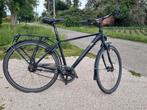 Herenfiets Norta mat zwart met goudkleurige accenten., Fietsen en Brommers, Ophalen, Zo goed als nieuw