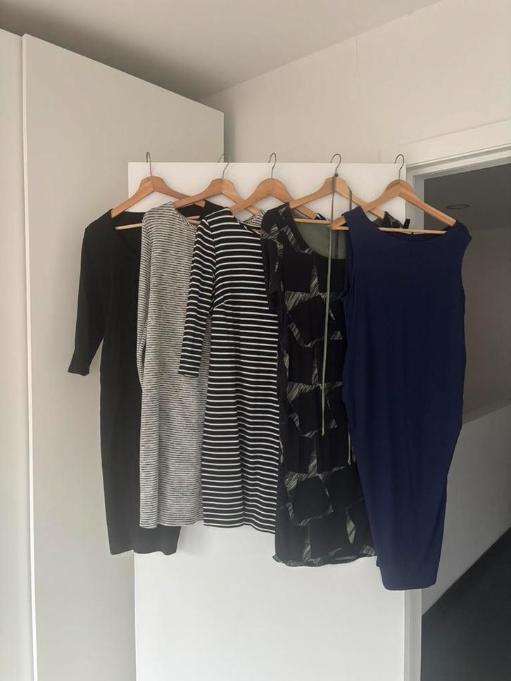 5 kleedjes voor tijdens de zwangerschap, Kleding | Dames, Zwangerschapskleding, Zo goed als nieuw, Blauw, Ophalen
