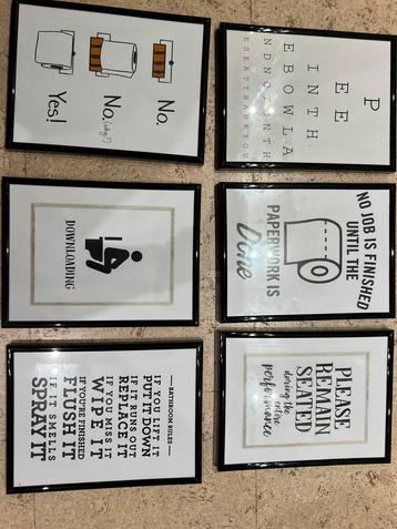 6 fotolijsten zwart met glas beschikbaar voor biedingen