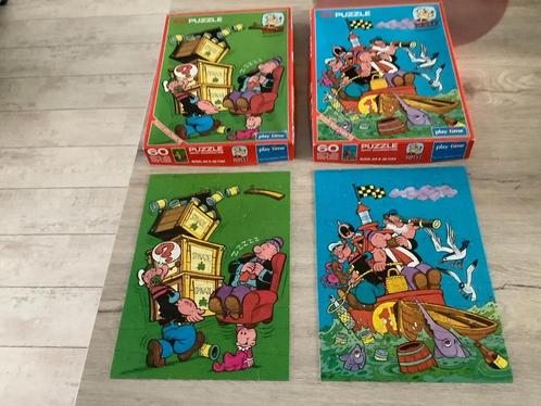 Popeye verschillende puzzle's (60 stuks), Verzamelen, Stripfiguren, Gebruikt, Overige typen, Ophalen of Verzenden