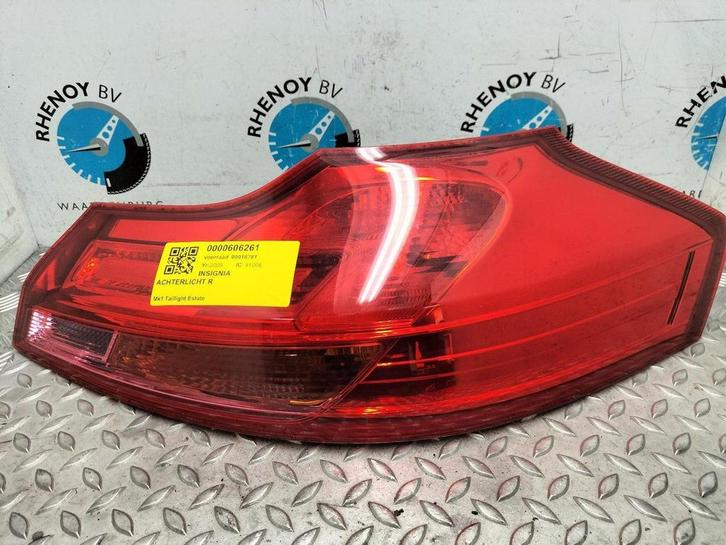 OPEL INSIGNIA Insignia Sports Tourer  [R_TAILLIGHT] 2009, Auto-onderdelen, Verlichting, Gebruikt, ARN erkend, Stiba lid, Erkend duurzaam