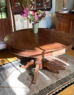 Antieken massief houten tafel van Tricoire, Huis en Inrichting, Tafels | Eettafels, Ophalen, Gebruikt, Rond, Overige houtsoorten