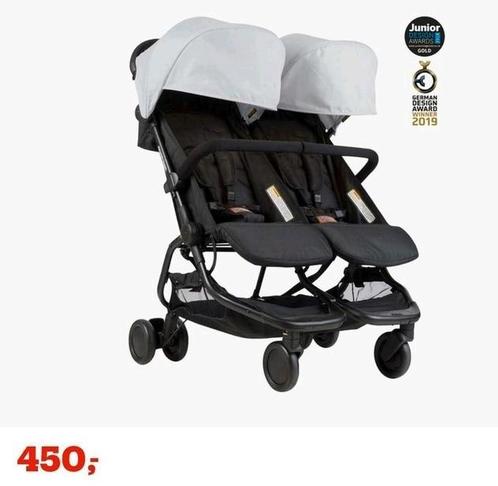 Mountain Buggy Nano Duo~Reisbuggy, Kinderen en Baby's, Tweelingen en Meerlingen, Zo goed als nieuw, Ophalen
