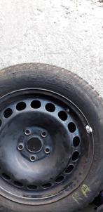 4 Stalen velgen steek 5x112 met winterbanden 205 55 R16 91H, Auto-onderdelen, Ophalen, Gebruikt, 16 inch, Banden en Velgen