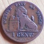 België : 1 cent 1875 FR KM 33.1 bijna XF, Postzegels en Munten, Brons, Losse munt, Verzenden
