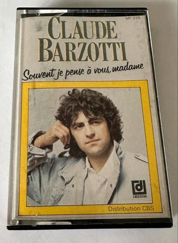 K7 - Claude Barzotti - Souvent je pense à vous Madame - 1982, Enlèvement ou Envoi, Originale, Avec boîte de rangement, étagère ou coffret
