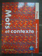 Mots et contexte woordenschatboek, Ophalen of Verzenden, Nieuw