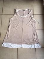 Nieuwe licht bruine gestreepte top - maat XL, Kleding | Dames, Topjes, Ophalen of Verzenden, Nieuw, Maat 46/48 (XL) of groter