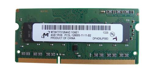 4GB 1Rx8 PC3L-12800S DDR3-1600 SO-DIMM Micron HP, Computers en Software, RAM geheugen