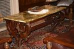 antieke salon tafel met groen blad voor slechts 100 euro, Enlèvement
