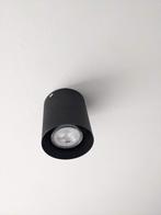 Zwarte opbouwspot, Ophalen, Zo goed als nieuw, Plafondspot of Wandspot