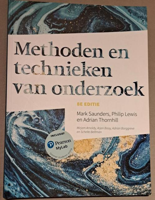 Mark Saunders - Methoden en technieken van onderzoek, Boeken, Schoolboeken, Zo goed als nieuw, Nederlands, Ophalen